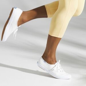 Keds Women's Champion Originals Tennis Leather, Dream foam,White,Size 7W